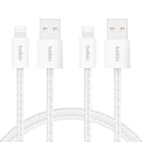 Belkin BoostCharge USB cable USB 2.0 USB A USB C/Lightning White