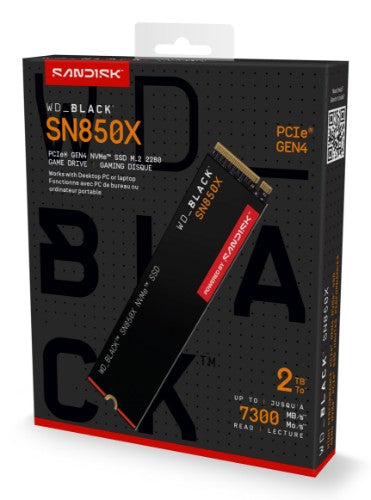 Western Digital Black WD_BLACK™ SN850X NVMe™ SSD POWERED BY SANDISK 2 TB