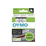 Dymo 45803/S0720830 DirectLabel-etikettes black on white 19mm x 7m for Dymo D1 6-19mm/24mm/400 Duo
