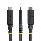 StarTech.com 50cm (1.6ft) USB4 Cable, 40Gbps, USB-IF Certified USB-C Cable, 240W PD, 8K 60Hz/4K 240Hz DP2.1 DP40, TPE Jacket, Thunderbolt 4 Compatible - Black USB-C Cord