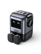 Ugreen USB-A+2C 65W UNO GAN CHARGER Mobile phone, Laptop, Tablet Black AC, USB Indoor