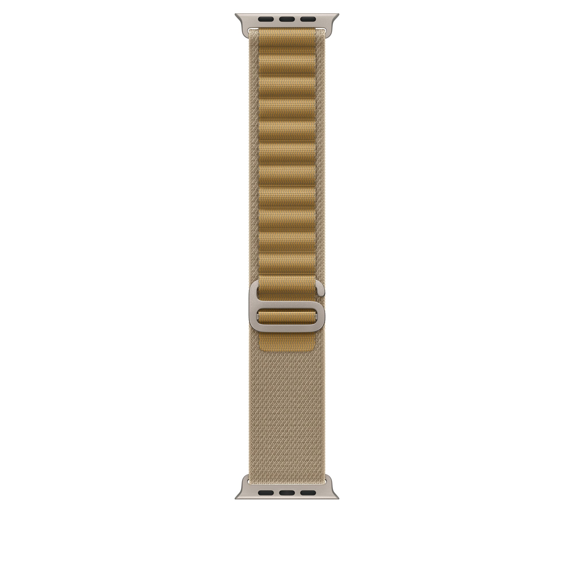 49mm Tan Alpine Loop - Medium - Natural Titanium Finish