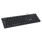 Manhattan Keyboard UK USB Wired, Standard Qwerty layout, Black, Full Size Keys, Cable 1.5m, USB-A connection, Plug and Play, Three Year Warranty, Retail Boxed