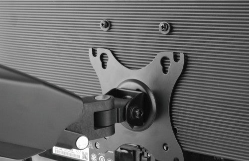 Manhattan Desk Mount for TV & Monitors (Full Motion Spring), For screens 13" to 27", C-Clamp or Grommet Assembly, VESA compatibility: 75x75mm and 100x100mm - check the dimensions of the four mounting holes on back of screen to ensure it fits, Max 9kg, Bla