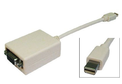 Cables Direct Mini Display Port - VGA m/f 0.15 m VGA (D-Sub) Mini DisplayPort Beige