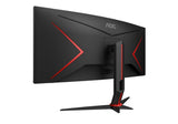 AOC G2 CU34G2XP computer monitor 86.4 cm (34") 3440 x 1440 pixels UltraWide Quad HD LED Black, Red