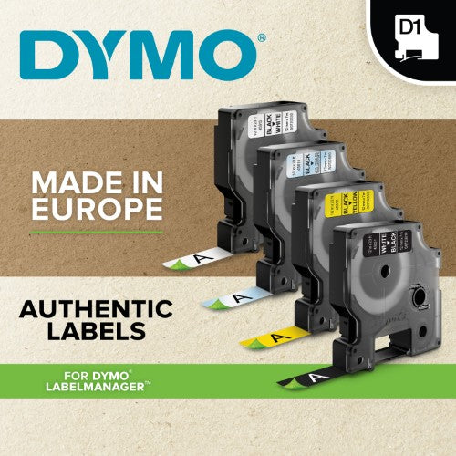 Dymo 45014/S0720540 DirectLabel-etikettes blue on white 12mm x 7m for Dymo D1 6-12mm/19mm/24mm/9-12mm/9-19mm