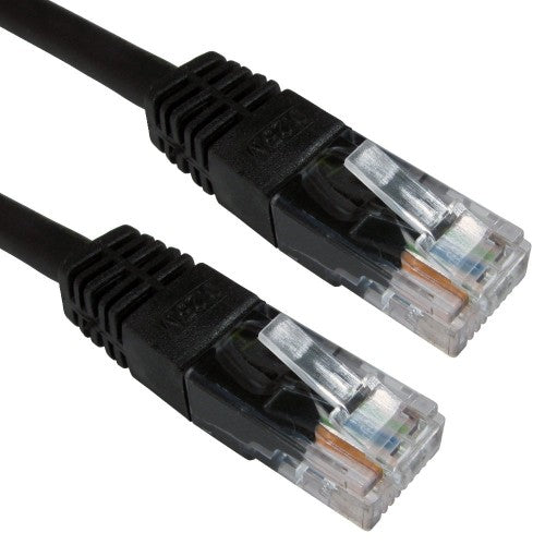 Cables Direct Cat6 2m networking cable Black U/UTP (UTP)