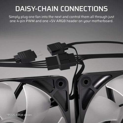 Corsair RS120-R ARGB Computer case Fan 12 cm Black 3 pc(s)