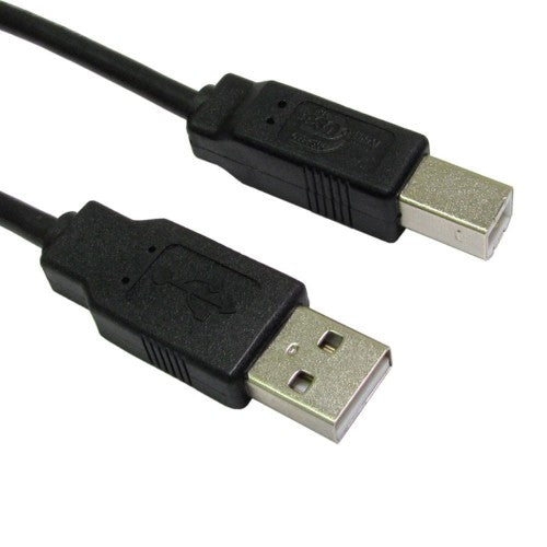 Cables Direct 3m USB 2.0 USB cable USB A USB B Black
