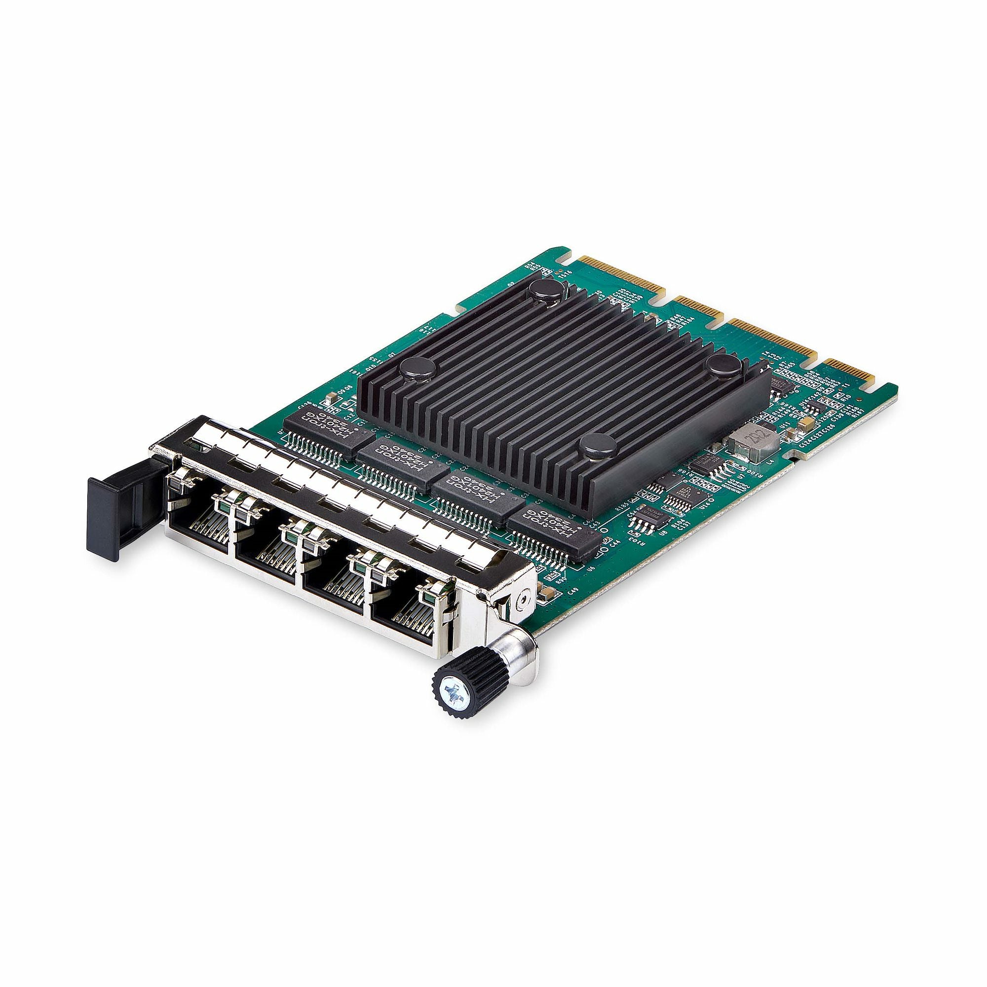 StarTech.com 4-Port RJ45 Gigabit OCP 3.0 Server Network Card w/Intel® I350-AM4, SFF 4C+ Compatible, Multi-Speed Ethernet, PCIe 3.0, LAN Transformer, NIC w/PXE/9K  - Computer Components - StarTech.com