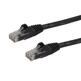 StarTech.com 1.5m CAT6 Ethernet Cable - Black CAT 6 Gigabit Ethernet Wire -250MHz 100W PoE RJ45 UTP Network/Patch Cord Snagless w/Strain Relief Individually Tested