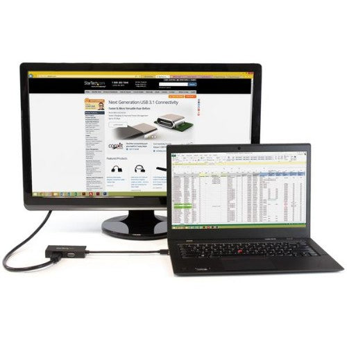 StarTech.com Travel A/V Adapter: 3-in-1 Mini DisplayPort to VGA DVI or HDMI Converter