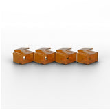 Lindy 10 x RJ-45 Port Blockers with Key, Orange