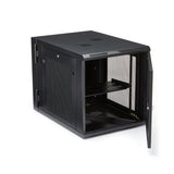 StarTech.com 4-Post 12U Wall Mount Network Cabinet with 1U Shelf, 19" Hinged Wall-Mounted Server Rack for Data / AV / Electronics / Computer Equipment, Flexible Vented Rack Enclosure