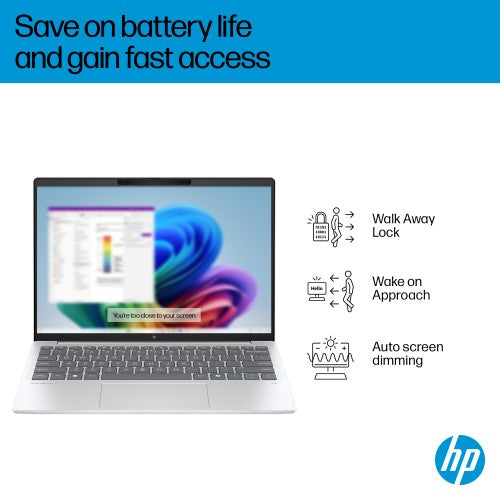 HP OmniBook 7 Aero 13-bg1003na Copilot+ PC AMD Ryzen™ AI 5 340 Laptop 33.8 cm (13.3") 2K 16 GB LPDDR5x-SDRAM 1 TB SSD Wi-Fi 6 (802.11ax) Windows 11 Home Silver