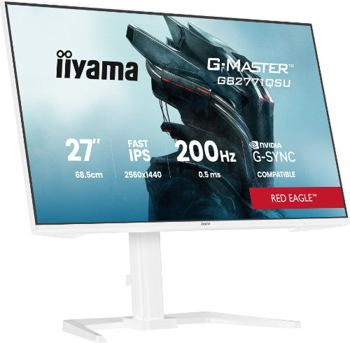 iiyama G-MASTER GB2771QSU-W1 computer monitor 68.6 cm (27") 2560 x 1440 pixels Wide Quad HD White