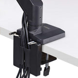 StarTech.com Crossbar Triple Monitor Desk Mount For Up To Three 27in Screens, VESA 75x75/100x100, Tool-Less Arm Adjustments, C-Clamp/Grommet, Spring-Assisted Arm
