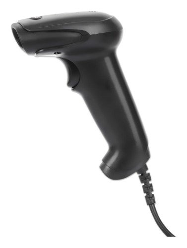 Manhattan Contact CCD Handheld Barcode Scanner, USB, 60mm Scan Width, Cable 152cm, Max Ambient Light 5,000 lux (sunlight), Black, Three Year Warranty