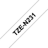 Brother TZE-N231 DirectLabel black on white 12mm x 8m for Brother P-Touch TZ 3.5-18mm/6-12mm/6-18mm/6-24mm/6-36mm