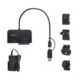 StarTech.com USB-C/USB-A to M.2 NVMe and 2.5in/3.5in SATA Adapter, 10Gbps, Tool-Free External SSD Hard Drive Reader, B+M/M-Key