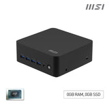 MSI Cubi Z AI 8M AMD Ryzen 9 8945HS, Barebone, NUC, SFF, Mini Computer, HTPC, (NO RAM, NO Storage, NO OS), AMD Radeon Graphics/DDR5/Dual HDMI/Dual LAN/WiFi 6E/BT 5.3/VESA