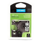 Dymo 16959/S0718060 DirectLabel-etikettes Polyester black on white 12mm x 5,5m for Dymo D1 6-12mm/19mm/24mm/400 Duo