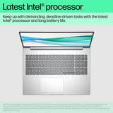 HP ProBook 460 G11 Intel Core Ultra 5 125U Laptop 40.6 cm (16") WUXGA 8 GB DDR5-SDRAM 256 GB SSD Wi-Fi 6E (802.11ax) Windows 11 Pro AI PC Silver