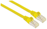 Intellinet Network Patch Cable, Cat6, 0.5m, Yellow, Copper, S/FTP, LSOH / LSZH, PVC, RJ45, Gold Plated Contacts, Snagless, Booted, Lifetime Warranty