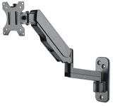 Manhattan Wall Mount for TV & Monitors (Spring Arm 3 pivots), For screens 17" to 32", VESA compatibility: 75x75mm and 100x100mm - check the dimensions of the four mounting holes on back of screen to ensure it fits, Max 8kg, Black, Bracket, Lifetime Warran