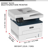Xerox B235 A4 34ppm Wireless Duplex Copy/Print/Scan/Fax PS3 PCL5e/6 ADF 2 Trays Total 251 Sheets UK