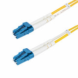 StarTech.com 40m (131ft) LC to LC (UPC) OS2 Single Mode Duplex Fiber Optic Cable, 9/125µm, 100G, Bend Insensitive, Low Insertion Loss - LSZH Fiber Jumper Cord