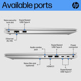 HP ProBook 450 G10 Intel® Core™ i5 i5-1334U Laptop 39.6 cm (15.6") Full HD 8 GB DDR4-SDRAM 256 GB SSD Wi-Fi 6E (802.11ax) Windows 11 Pro Silver