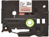 Brother TZE-B31 DirectLabel black on orange Laminat 12mm x 5m for Brother P-Touch TZ 3.5-18mm/6-12mm/6-18mm/6-24mm/6-36mm