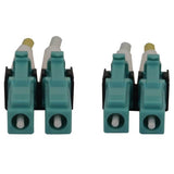 Tripp Lite N820X-01M-OM4 400G Multimode 50/125 OM4 Switchable Fiber Optic Cable (Duplex LC-PC M/M), LSZH, Aqua, 1 m (3.3 ft.)