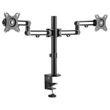 StarTech.com Desk Mount Dual Monitor Arm - Desk Clamp VESA Compatible Monitor Mount for up to 32 inch Displays - Ergonomic Articulating Monitor Arm - Height Adjustable/Tilt/Swivel/Rotating