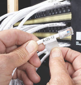 Dymo 1868705 DirectLabel-etikettes black on white Vinyl for Cable 21mm x 39mm for Dymo Rhino XTL-300/500