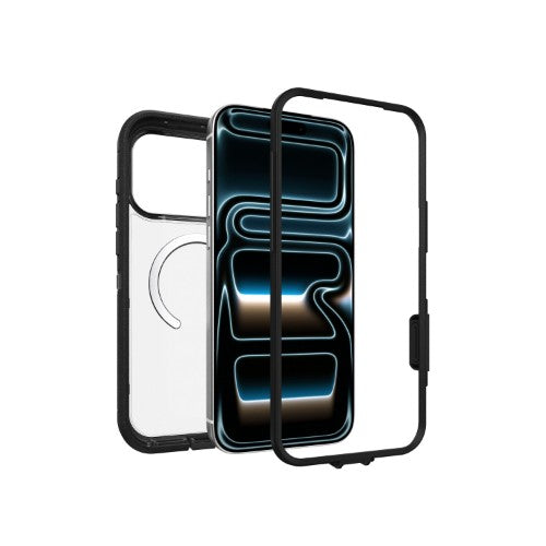 OtterBox Defender Pro XT Clear Series for Apple iPhone 17 Pro Max, transparent/black - No Retail Packaging