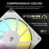 Corsair RS120 ARGB Computer case Fan 12 cm White 1 pc(s)
