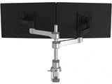 R-Go Tools Monitor arm R-Go Zepher Dual, for two monitors, fully adjustable, 0- 8 kg load capacity, 100% circular, black