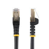 StarTech.com 7,5m CAT6a Ethernet Cable - 10 Gigabit Shielded Snagless RJ45 100W PoE Patch Cord - 10GbE STP Network Cable w/Strain Relief - Black Individually Tested/Wiring is UL Certified/TIA