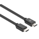 Manhattan HDMI 4K@60Hz Cable with Ethernet, 2m, Suitable for ALL 4K & 1080p/HD uses - when upgrading now or have it ready for when you need it, Male to Male, Black, Ultra HD 4k x 2k, Lifetime Warranty, Premium High Speed, Equivalent to HDMM2MP