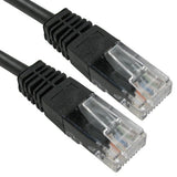 Cables Direct 0.25m Cat5e networking cable Black U/UTP (UTP)
