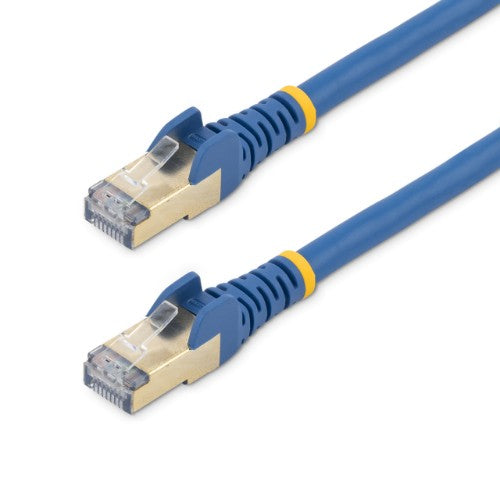 StarTech.com 2m CAT6a Ethernet Cable - 10 Gigabit Shielded Snagless RJ45 100W PoE Patch Cord - 10GbE STP Network Cable w/Strain Relief - Blue Individually Tested/Wiring is UL Certified/TIA