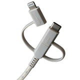 Boompods TCTRTI USB cable 1.5 m USB A USB C/Micro USB-A/Lightning Titanium