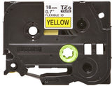 Brother TZE-FX641 DirectLabel black on yellow Laminat 18mm x 8m for Brother P-Touch TZ 3.5-18mm/36mm/6-18mm/6-24mm/6-36mm