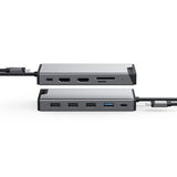 ALOGIC DUCDDV3V2 laptop dock/port replicator Wired USB 3.2 Gen 1 (3.1 Gen 1) Type-A + Type-C Grey