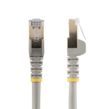 StarTech.com 2m CAT6a Ethernet Cable - 10 Gigabit Shielded Snagless RJ45 100W PoE Patch Cord - 10GbE STP Network Cable w/Strain Relief - Grey Individually Tested/Wiring is UL Certified/TIA