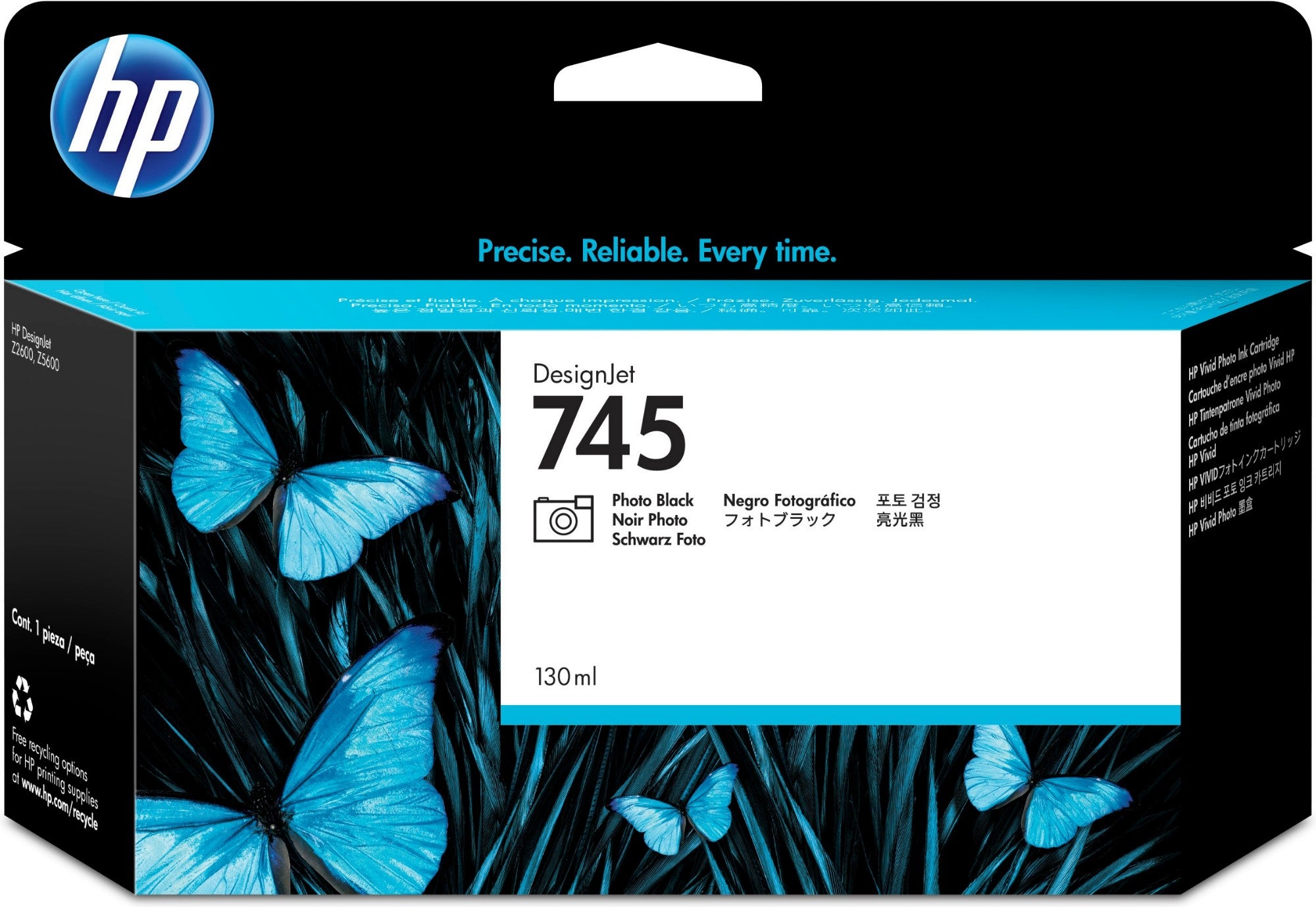 745 130-ml DesignJet Photo Black Ink Cartridge