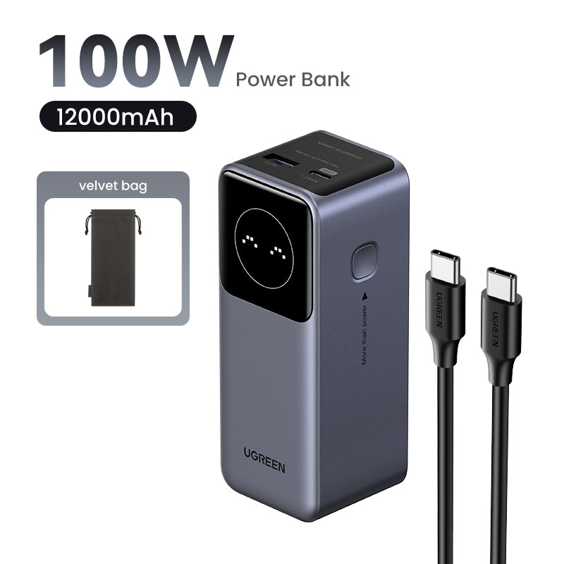 12000mAh 100W Fast Charging Powerbank